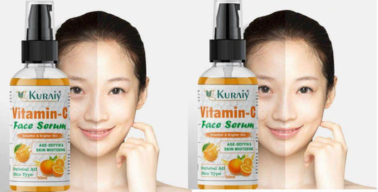 Kuraiy Vitamin C Face Serum (Anti-Aging)  ->50 ml( Pack Of 2)