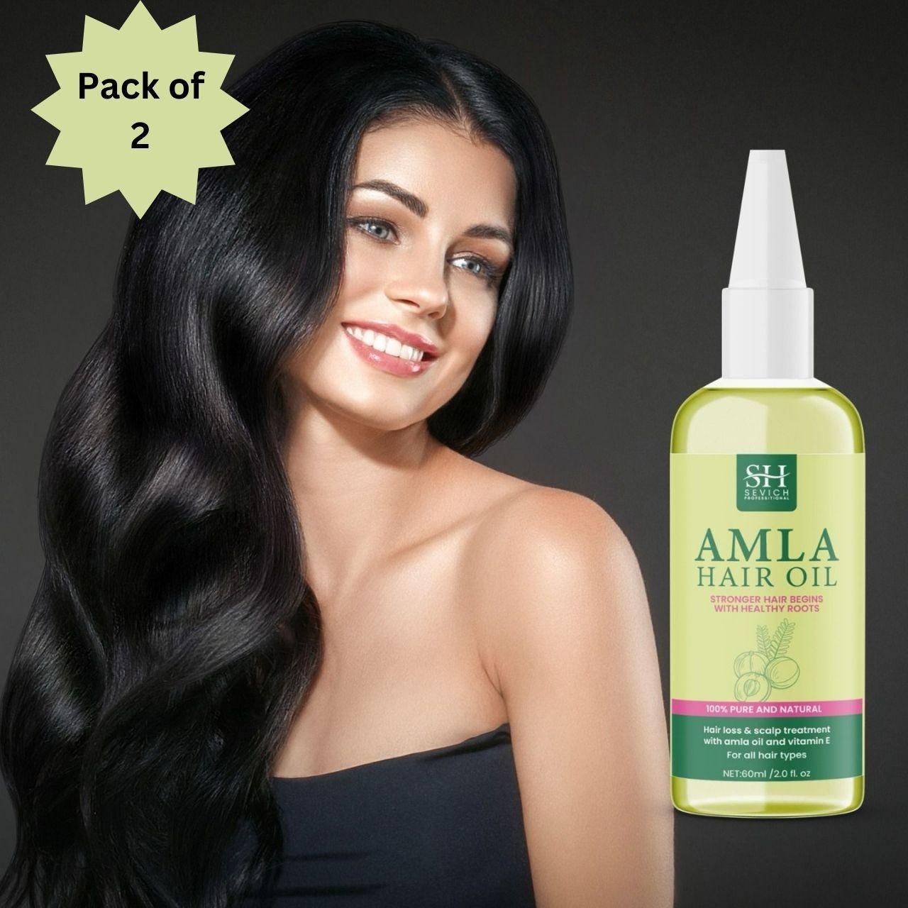 Amla Hair Oil 60ml - Nourish Your Hair Naturally (Pack of 2)