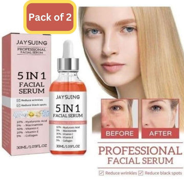 5 in 1 Advanced Anti-Wrinkle Face Serum (Pack of 2)