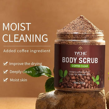 Tyche Coffee Clear Body Scrub - For Face & Body (256g)