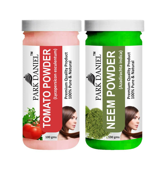 Park Daniel Tomato Powder & Neem Powder Combo pack of 2 Jars of 100 gms(200 gms)