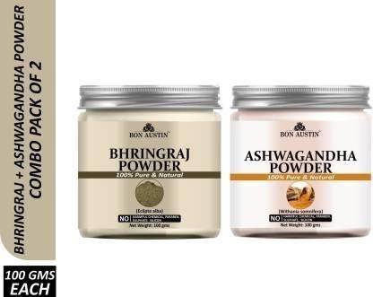 Bon Austin Bhringraj & Ashwagandha Face Mask Powder (Pack Of 2)