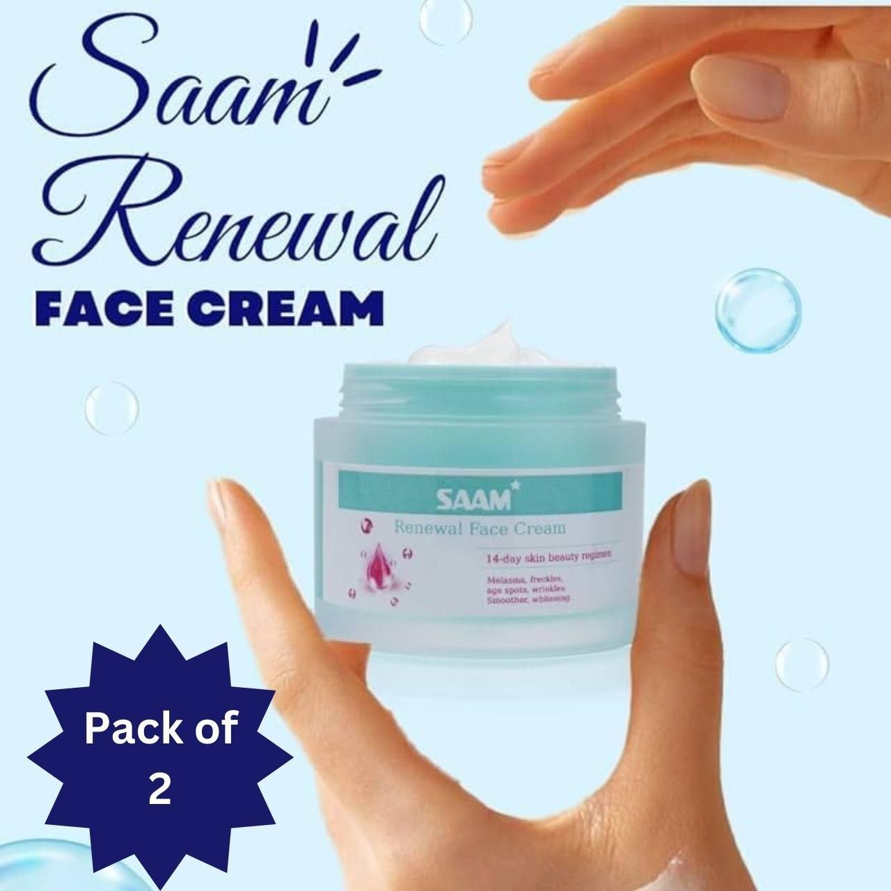 Saam renewal face cream, remove wrinkles, melasma, freckles, skin aging, dark skin(BUY 1 GET 1 FREE!)